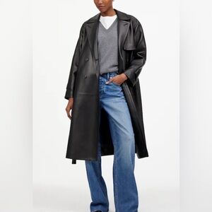 Madewell Signature Leather Trench Coat